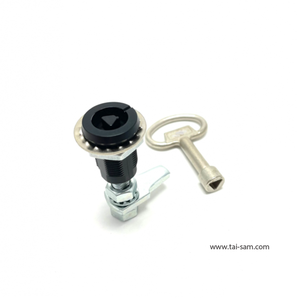 Quarter Turn Compression Latch. Triangle lock cylinder