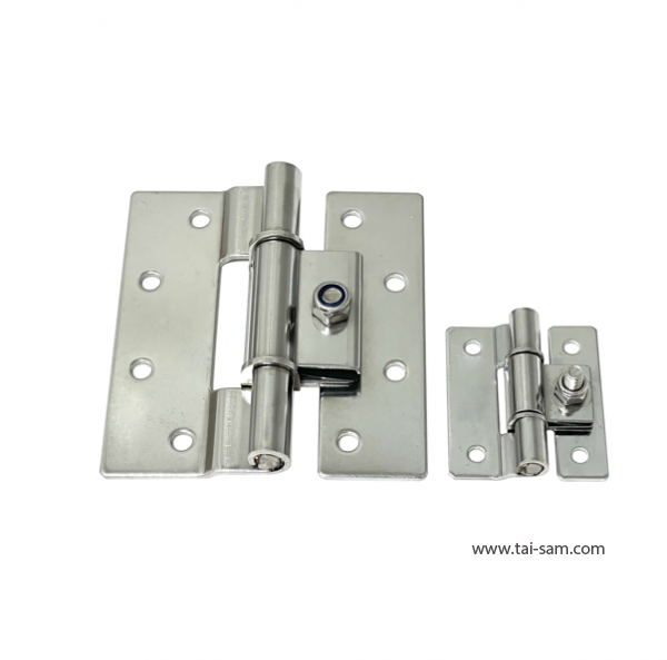 Adjustable torque. Stainless steel damping hinge.