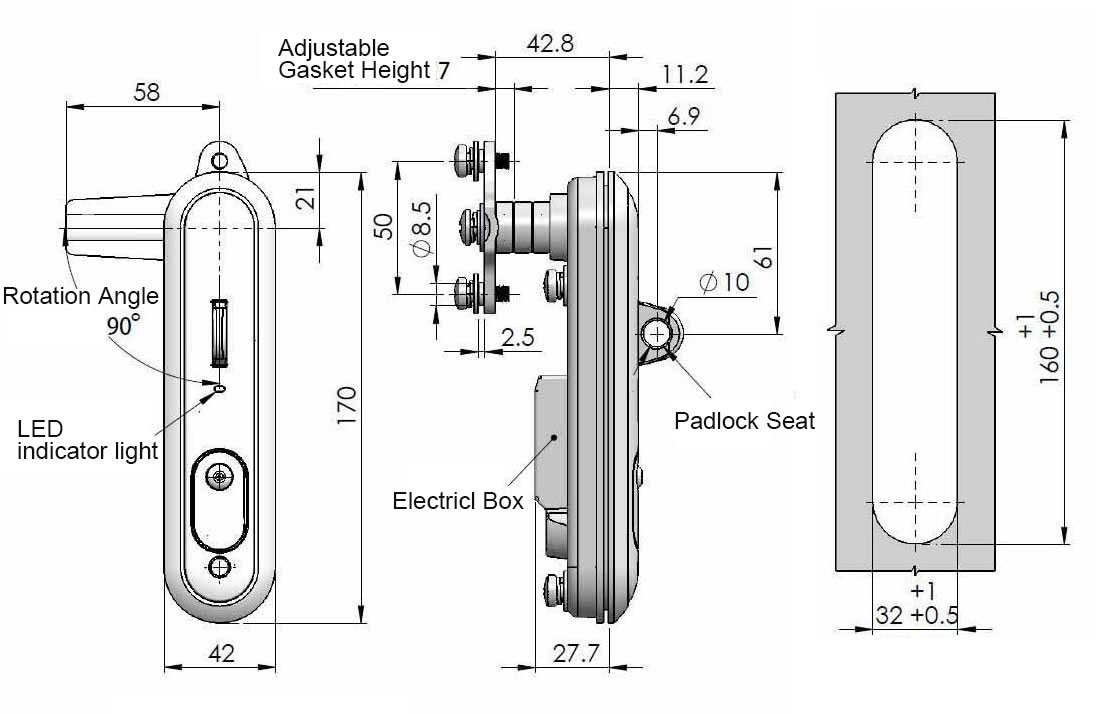 Electronic Swing Handle Lock