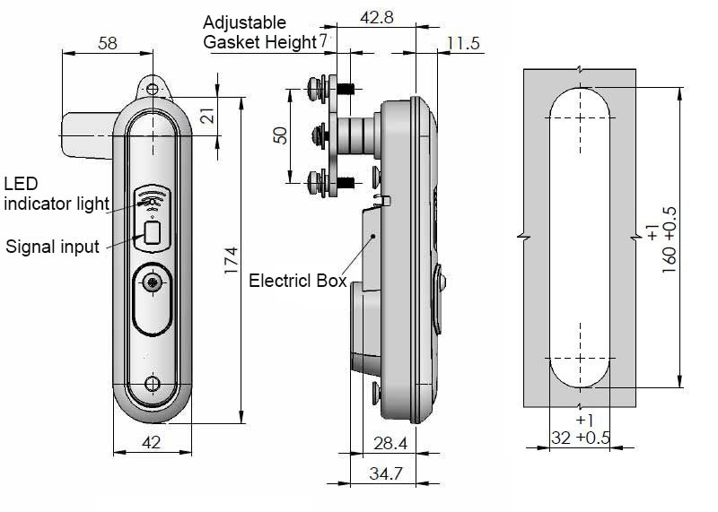 Electronic Locking Swinghandle