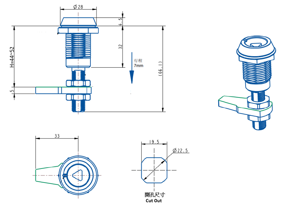 proimages/product/pro04/MS-816-1A-3/MS-816-1A-3-Quarter-Turn-Compression-Latch-Triangle-lock-cylinder.png