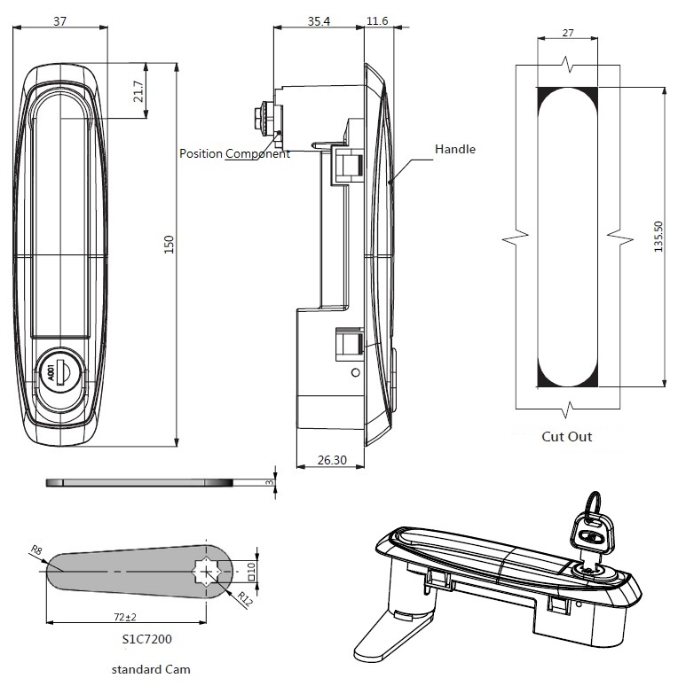 proimages/product/pro04/MS-818-2A/Flat-Lift-and-Turn-Latch-Snap-in-MS-818-2A-4-en.jpg