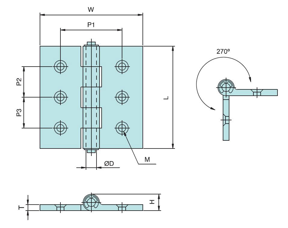 Stainless Steel Heavy Duty Hinge