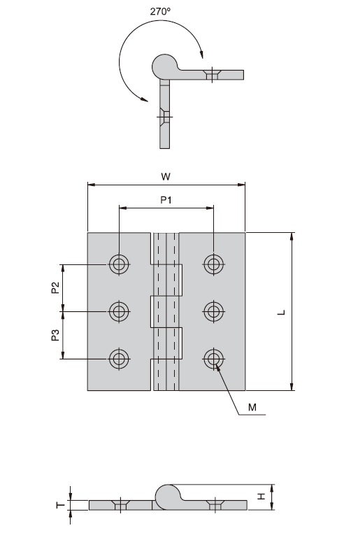 316 Stainless Steel Hinge