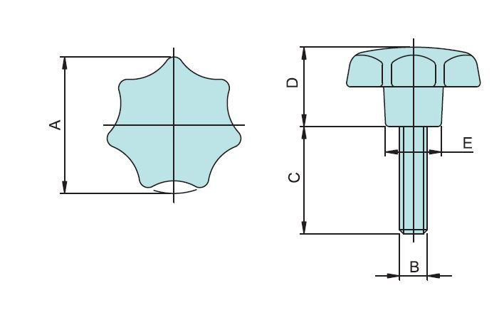 Hand Knob Tightening Screw