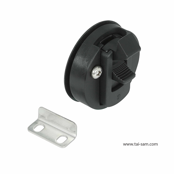thumbnail image 2 of T-H Marine Flush Slam Latch 1-1/16” X 7/8” – White, Low-Profile, Corrosion-Resistant Boat Hatch Latch 2 of 10